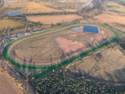 Aerial of race course